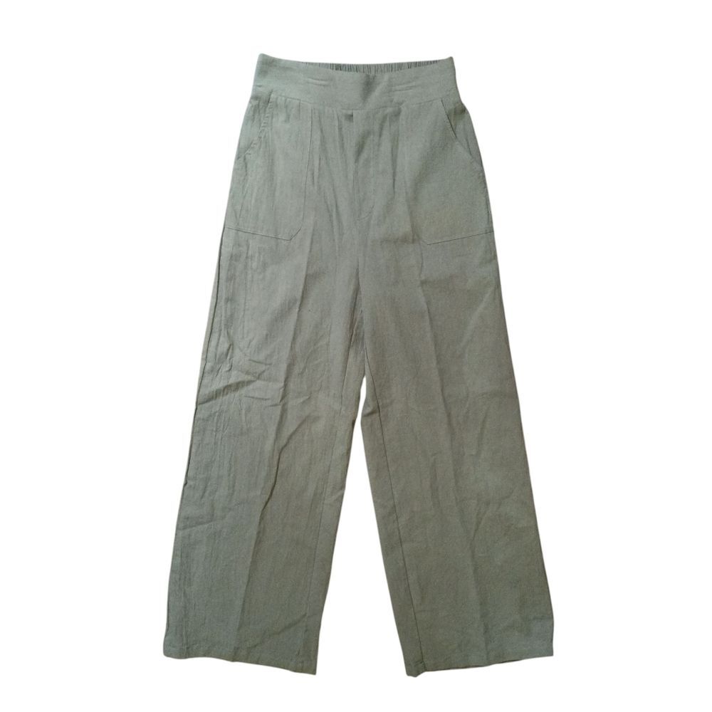SHEIN Olive Green Wide Leg Pants Sz XS Pull On